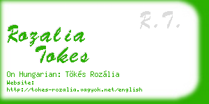 rozalia tokes business card